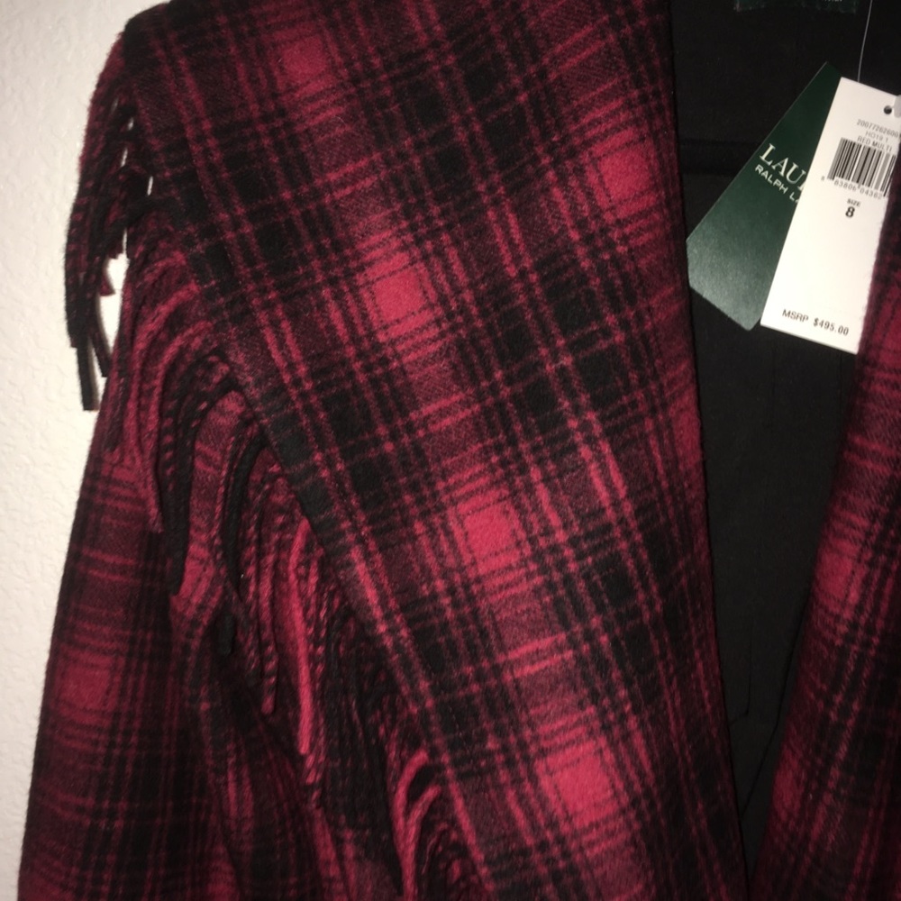 🎉Flash sale🎉only today Ralph Lauren coat Fringe wool blend - Picture 7 of 10